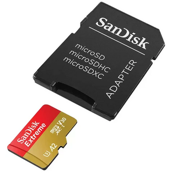  Карта памяти SanDisk Extreme microSDXC 256GB (SDSQXAV-256G-GN6MA) Class 10, UHS-I, W130, R 190 МБ/с, адапт 