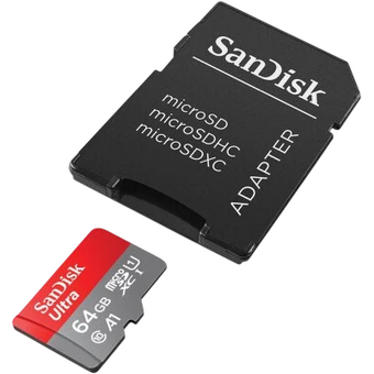  Карта памяти SanDisk Ultra microSDXC 64GB (SDSQUAB-064G-GN6MA) Class 10, UHS-I, R 140 МБ/с 