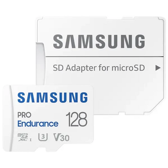 Карта памяти Samsung MB-MJ128KA Pro Endurance microSDXC 128GB V30 + adapter 