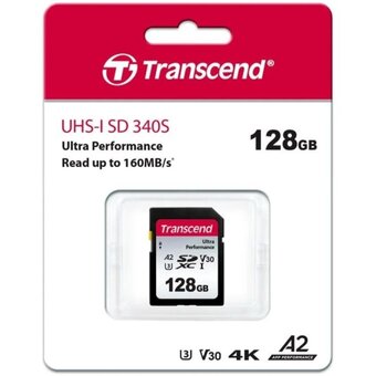  Карта памяти Transcend TS128GSDC340S SD 128GB SDХC UHS-I U3 V30 
