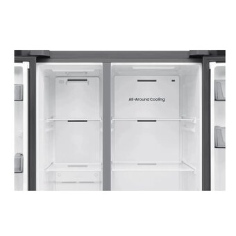  Холодильник Samsung RS70F65QETEO серебристый 