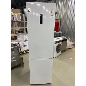  УЦ Холодильник LG GA-B509CQSL белый (плохая упаковка, потертости на корпусе, ремонт мотора) 
