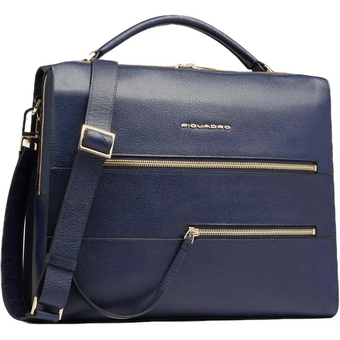  Сумка деловая Piquadro Patricia CA6774W140/BLU кожа натуральная темно-синий 