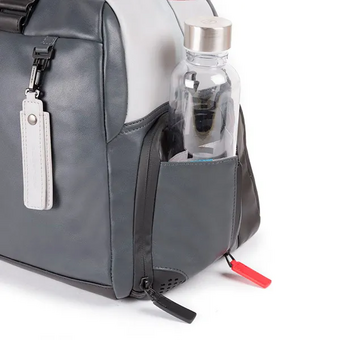  Сумка дорожная Piquadro Urban BV4447UB00/GRN унисекс, кожа натуральная, серый /черный 