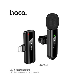  Микрофон HOCO L20 Fair wireless microphone Type-C черный 