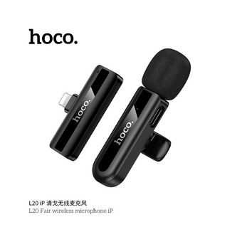  Микрофон HOCO L20 Fair wireless microphone Type-C черный 