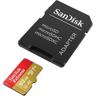  Карта памяти SanDisk SDSQXAV-512G-IN6MS microSD 512GB microSDXC UHS-I A2 V30 U3 Extreme 190MB/s 