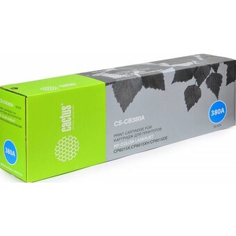  Картридж лазерный Cactus CS-CB380A черный 16500стр для HP CLJ CP6015/CP6015DE/CP6015DN/CP6015N/CP6015X/CP6015XH/CM6030/CM6040 с чипом 