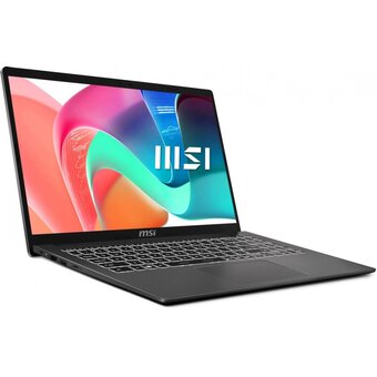  Ноутбук MSI Modern 15 F1MG-1099RU (9S7-15S111-1099-Win11Pro) Core 7 150U 16Gb SSD512Gb Intel Graphics 15.6" IPS FHD (1920x1080) grey WiFi BT Cam 