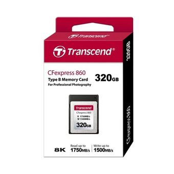  Карта памяти Transcend TS320GCFE860 CFexpress Type B 320GB SCFexpress 860 Type B 1500/1750Mb/s 
