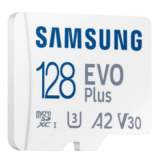  Карта памяти Samsung Evo Plus (MB-MC128SA/CN) microSDXC 128GB Class 10, A2, V30, UHS-I, W 90 МБ/с, R 160 МБ/с 
