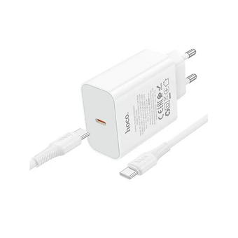  Зарядное устройство HOCO C162A Source single port PD40W Charger set (C to C) EU White 