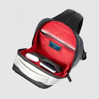  Рюкзак слинг Piquadro Urban CA6801UB00/GRN серый натуральная кожа 