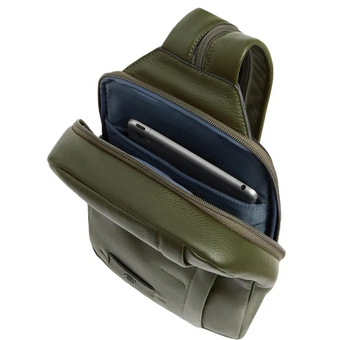  Рюкзак слинг Piquadro Russel CA6764W137/VE2 хаки кожа 