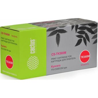  Картридж лазерный Cactus CS-TK560M TK-560 пурпурный 10000стр для Kyocera FS-C5300DN 