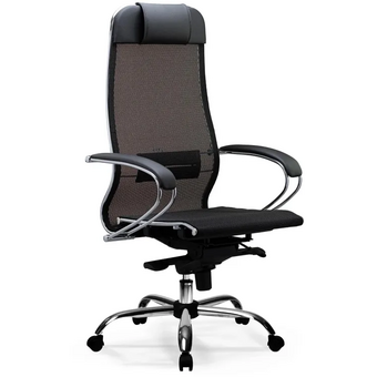  Кресло Метта S-1.04 Infinity Easy Clean (Z509335959) сетка с подголов. крестов. металл хром 