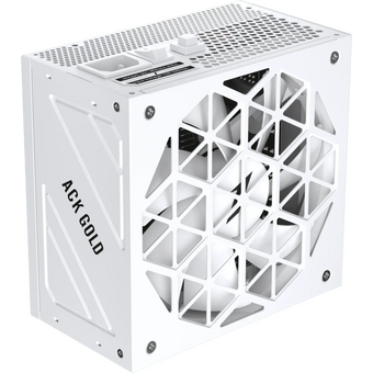  Блок питания 1STPLAYER Ack Gold 850W White (HA-850BA2-WH) / ATX 3.1, PCle 5.1, APFC, 80 Plus Gold, LLC+DC-DC, full Teapo caps, 140mm fan, full modular 
