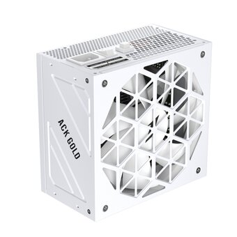  Блок питания 1STPLAYER Ack Gold 750W White (HA-750BA2-WH) / ATX 3.1, PCle 5.1, APFC, 80 Plus Gold, LLC+DC-DC, full Teapo caps, 140mm fan, full modular 