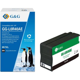 Картридж струйный G&G GG-L0R40AE 957XL черный 73мл для HP OJ Pro 8734/8210/8720/8724/8725/8726/8727/8736/8740/8743/8744/8746/8747 