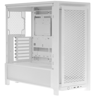  Корпус Corsair Frame 4000D (CC-9011291-WW), без БП Midi-Tower, TG, no fan, 2xUSB-A 3.2, 1xUSB Type-C, E-ATX, ATX, mITX White 
