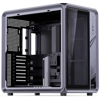  Корпус JONSBO Jonsplus BO400 без БП, боковая панель из закаленного стекла (панорама), mini-ITX, micro-ATX, ATX, серый 