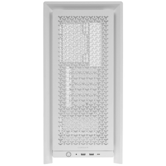  Корпус Corsair Frame 4000D (CC-9011291-WW), без БП Midi-Tower, TG, no fan, 2xUSB-A 3.2, 1xUSB Type-C, E-ATX, ATX, mITX White 