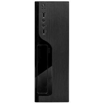  Корпус BoxIT 2204BB 400w mATX/slim 2xUSB2.0 black 