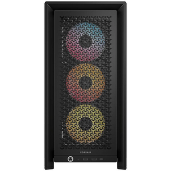  Корпус Corsair Frame 4000D RS ARGB (CC-9011296-WW), без БП, Midi-Tower, TG, 3x120mm 2xUSB-A 3.2, 1xUSB Type-C, E-ATX, ATX, mITX Black 
