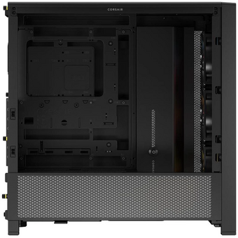  Корпус Corsair Frame 4000D RS ARGB (CC-9011296-WW), без БП, Midi-Tower, TG, 3x120mm 2xUSB-A 3.2, 1xUSB Type-C, E-ATX, ATX, mITX Black 