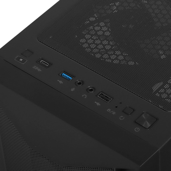  Корпус Formula Air Power G1 Plus (air power g1 plus black), без БП, ATX, черный 