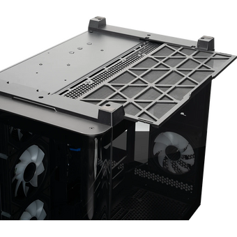  Корпус XASTRA QR500 7ARGB-FM-C10-UC Black (QR500-7FM12A-C10-UC) ATX/Aquarium/ 2 Curve Glass /7*120mm ARGB PWM FM fans/ Argb+PWM HUB 10port /Type-C 