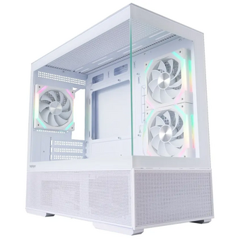  Корпус 1STPLAYER CV6 ARGB White (CV6-WH-2FAR-W-2FH7R-W-1FH7-W) / mATX / 3x120mm ARGB 2x120mm fans 