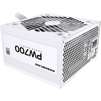  Блок питания Powercase PW700 (PSW-700W-DC) / White / (80 Plus, ATX 2.31, 700W, APFC, DC-DC, 120mm Fan) 