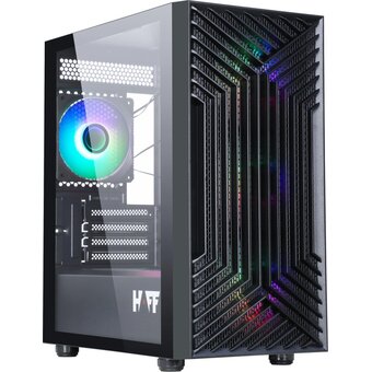  Корпус HAFF Rush mATX без БП Black 