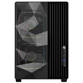  Корпус Powercase TX3 ARGB (CTX3AB-A3), TG, Type-C, 3x 120мм ARGB PWM Fans, чёрный, mATX 