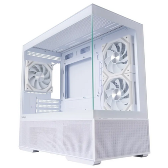  Корпус 1STPLAYER CV6 ARGB White (CV6-WH-2FAR-W-2FH7R-W-1FH7-W) / mATX / 3x120mm ARGB 2x120mm fans 