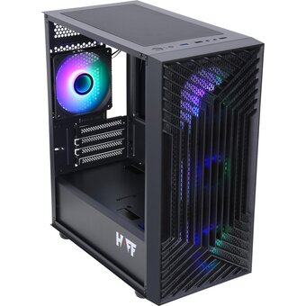  Корпус HAFF Rush mATX без БП Black 