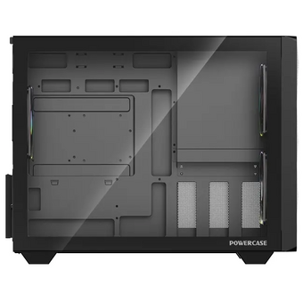  Корпус Powercase TX3 ARGB (CTX3AB-A3), TG, Type-C, 3x 120мм ARGB PWM Fans, чёрный, mATX 