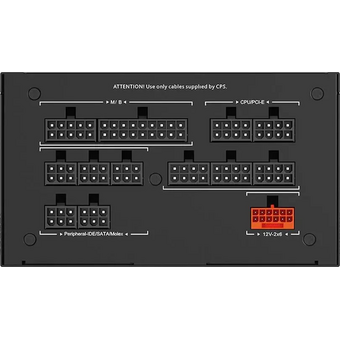  Блок питания PCCOOLER YS1200 Gen.5 (p5-ys1200-g1ffbk1-eu), 1200Вт, 80 Plus Gold, 135мм, черный, retail 
