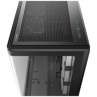  Корпус Deepcool CG590U 5F, черный, TG (aquarium), 5x120mm ARGB Fan, mini-ITX, mATX, ATX 