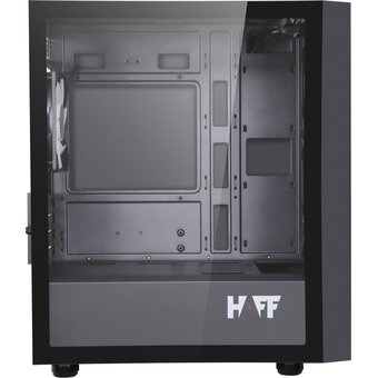  Корпус HAFF Rush mATX без БП Black 
