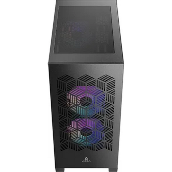  Корпус AZZA Aerohex-M (csaz-203a03m), без БП, mATX, черный 