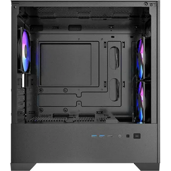  Корпус AZZA Aerohex-M (csaz-203a03m), без БП, mATX, черный 