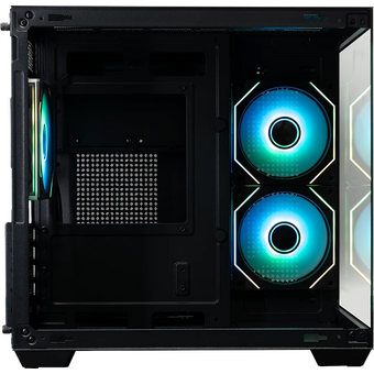  Корпус XASTRA QW400M 3ARGB-C6-AC Black (QW400M-3FM12A-C6-AC) mATX/Aquarium/Screewless/3x120mm ARGB PWM FM fans/Argb+PWM HUB 6port 
