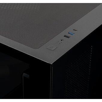  Корпус XASTRA QT400M 3ARGB-C6-AC Black (QT400M-3FM12A-C6-AC) mATX/Aquarium/Screewless/3x120mm ARGB PWM FM fans/Argb+PWM HUB 6port/Type-C+USB3.0 