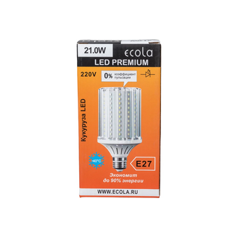  Лампа светодиодная ECOLA Corn Premium Z7NV21ELC 21,0W E27 4000K 