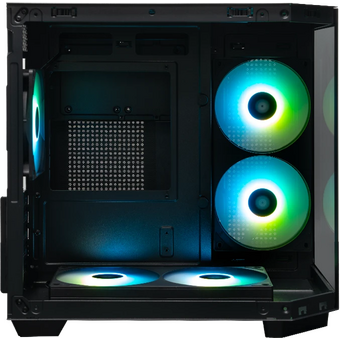  Корпус XASTRA QT400M 5ARGB-FC-C6-AC Black (QT400M-2FA24A-1FC12A-C6-AC) mATX/Aquarium/Screewless/1x120mm+2x240 ARGB PWM FC fans/Argb+PWM HUB 6port 