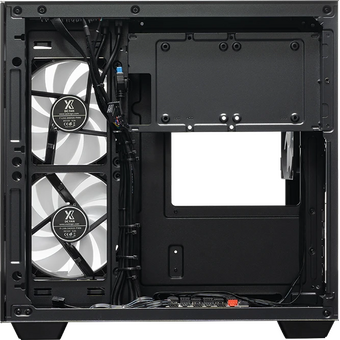  Корпус XASTRA QT400M 5ARGB-FC-C6-AC Black (QT400M-2FA24A-1FC12A-C6-AC) mATX/Aquarium/Screewless/1x120mm+2x240 ARGB PWM FC fans/Argb+PWM HUB 6port 