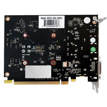  Видеокарта CBR Radeon RX 550 4G (VGA-STX550-4G-RTL), GDDR5, 128BIT, 896, 1175MHz, Single fan, PCIE 3.0, 50W (DVI/HDMI/DP) 