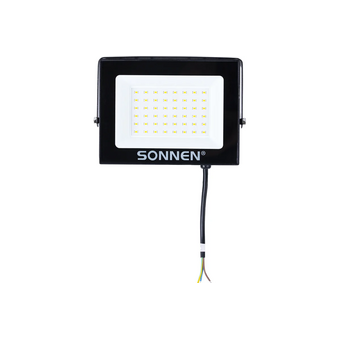  Прожектор светодиодный SONNEN 238414 50Вт, 6500К, 4000Лм, 50м2, IP65, 176x123x26мм, черный 